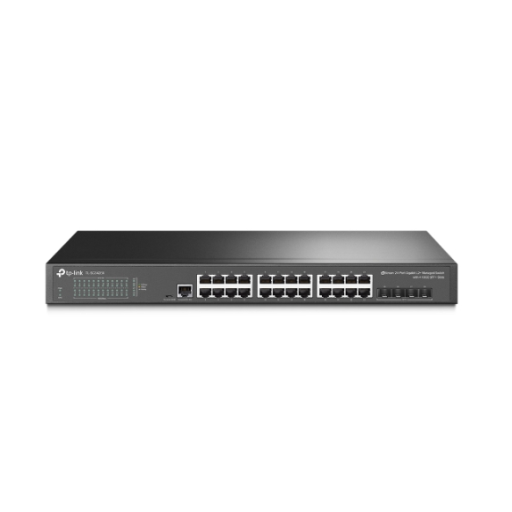 JetStream™ 24-Port SFP L2+ Managed Switch with 4 10GE SFP+ Slots