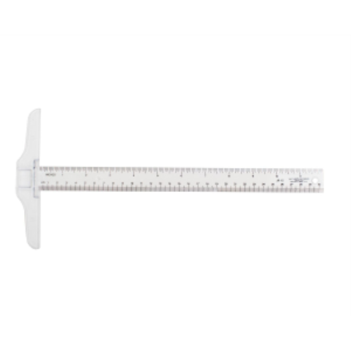 30cm/12" Plastic T-Square / Équerre en T de 30cm/12 po en plastique
