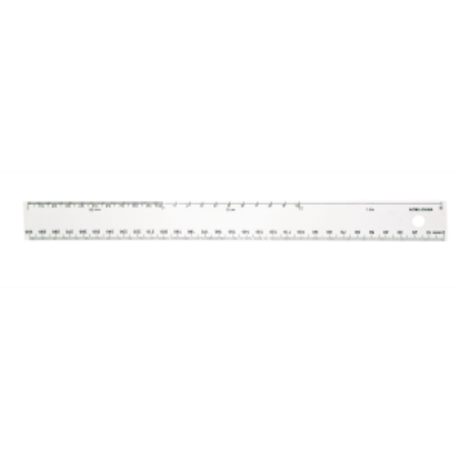 30cm White Plastic Ruler (0.5cm 0-30/0.5cm 0-10/cm 0-10/dm, mm 0-300) / Règle blanche en plastique de 30 cm (0,5cm 0-30/0,5cm 0-10/cm 0-10/dm, mm 0-300)