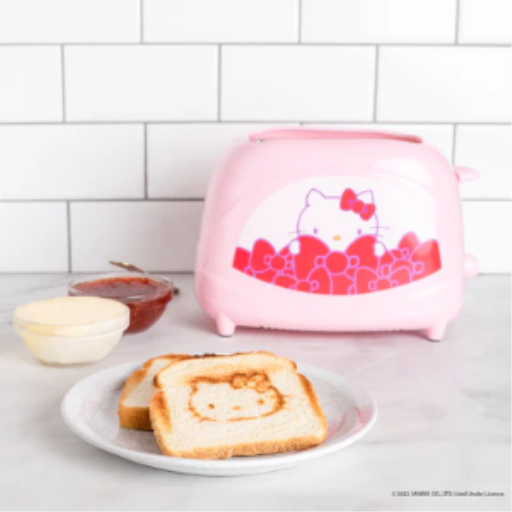 Grille-pain Hello Kitty Elite - Grille-pain 2 fentes rose avec motif Hello Kitty