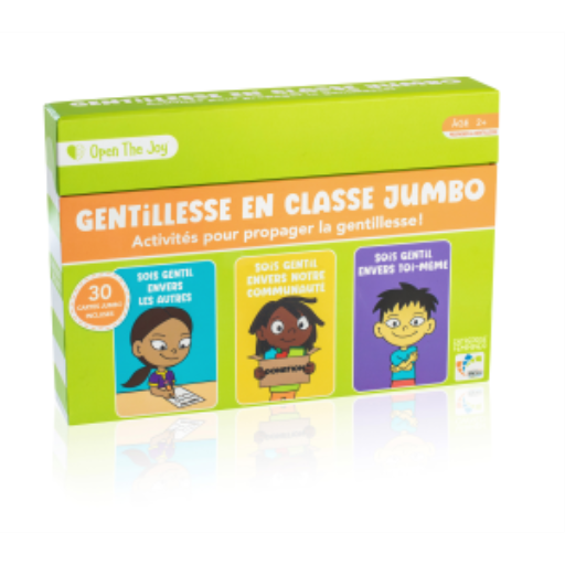 Cartes de gentillesse en classe jumbo - Version française