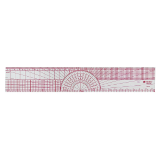 Bevelled Protractor Ruler 12”
Règle biseau rapporteur , 12 po