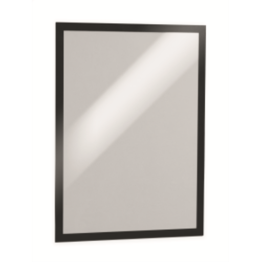 DURABLE Self-Adhesive Magnetic DURAFRAME Document Sign Holder, Tabloid Size 11" x 17", Black, 2 Pack (476901)