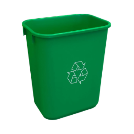 Soft Wastebaskets 39L Green