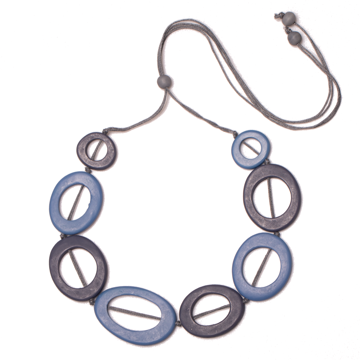 Tonal Resin Hoop Necklace