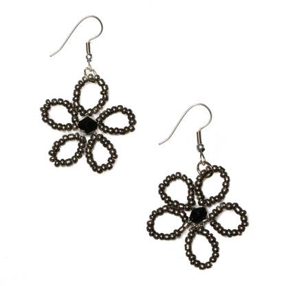 Beaded Flower Earrings