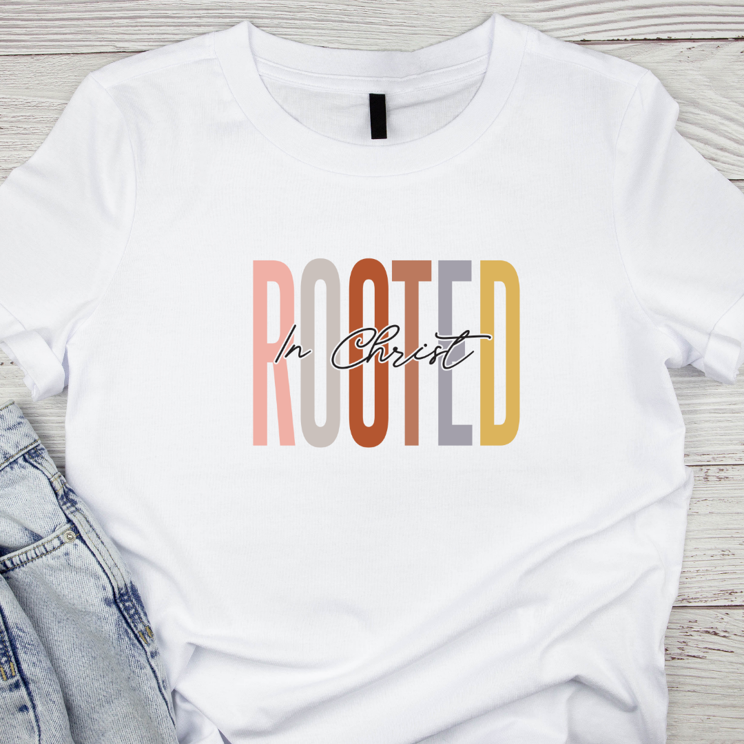 Rooted in Christ Minimalist DTF & UV DTF Transfer