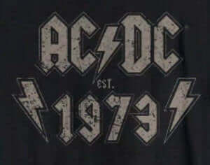 AC/DC Since 1973 T-Shirt - Black