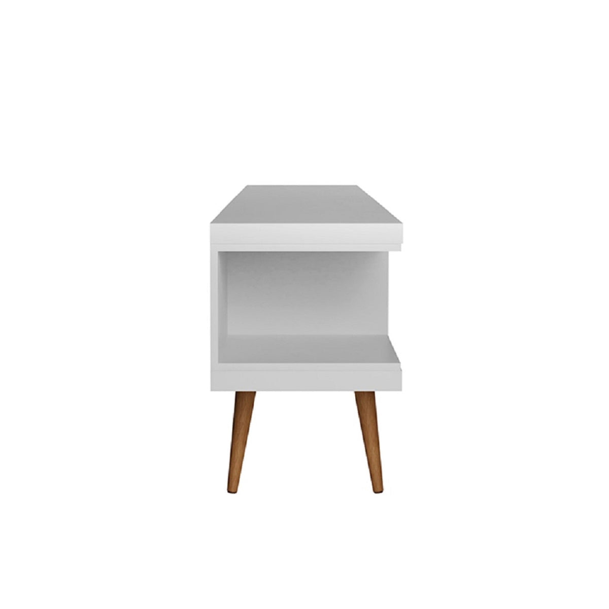 Eureka Modern 70.47" TV Stand with 4 Shelves - White
