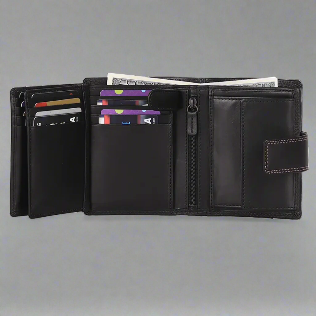Portefeuille en cuir pour hommes MET
