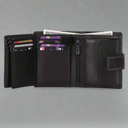 Portefeuille en cuir pour hommes MET