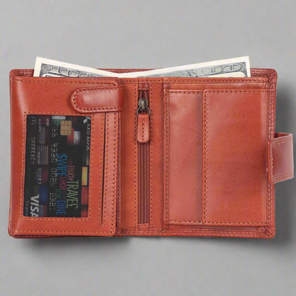 Portefeuille en cuir pour hommes MET