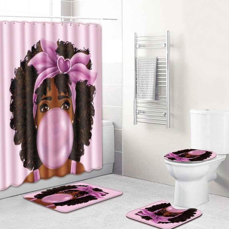 Bathroom Non-Slip Mat – Female Series 3-Piece Set