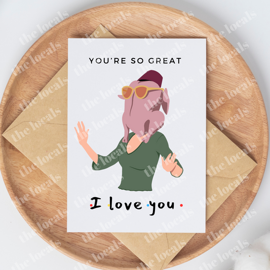 Tu es génial, je t'aime Carte de vœux