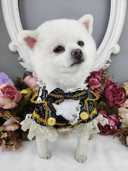 Smoking classique pour chien | Costume de mariage pour chien avec nœud papillon