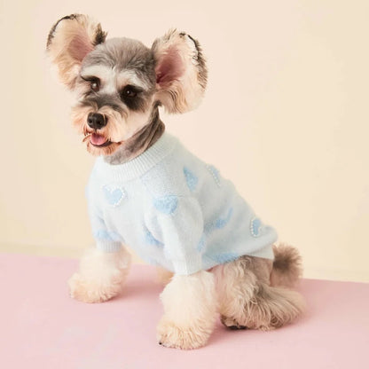 Chandail pour chien | Chandail tricoté pour chien Sweetheart