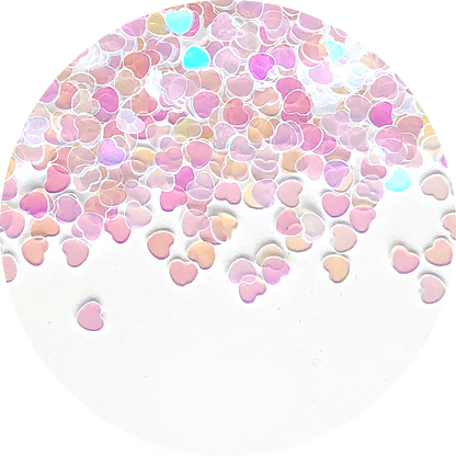 Paillettes Cœur Arc-en-ciel (Transparent)