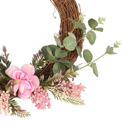 Couronne florale artificielle Rosalie 50 cm
