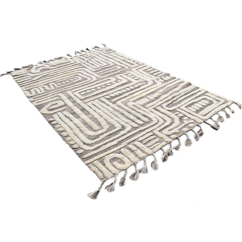 Tapis Phoebée en laine tissée 6x9