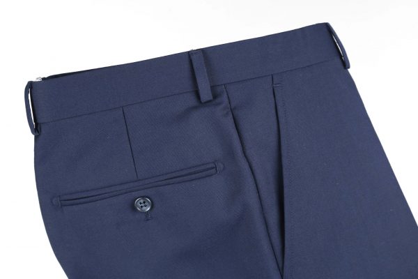 BUILD YOUR PACKAGE: French Blue Slim Fit Suit (Package Includes 2 Pc Suit, Shirt, Necktie or Bow Tie, Matching Pocket Square, & Shoes)