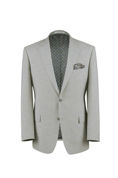 CRÉEZ VOTRE PACKAGE : Costume gris clair slim (Le package comprend un costume 2 pièces, une chemise, une cravate ou un nœud papillon, une pochette assortie et des chaussures)