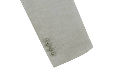 CRÉEZ VOTRE PACKAGE : Costume gris clair slim (Le package comprend un costume 2 pièces, une chemise, une cravate ou un nœud papillon, une pochette assortie et des chaussures)