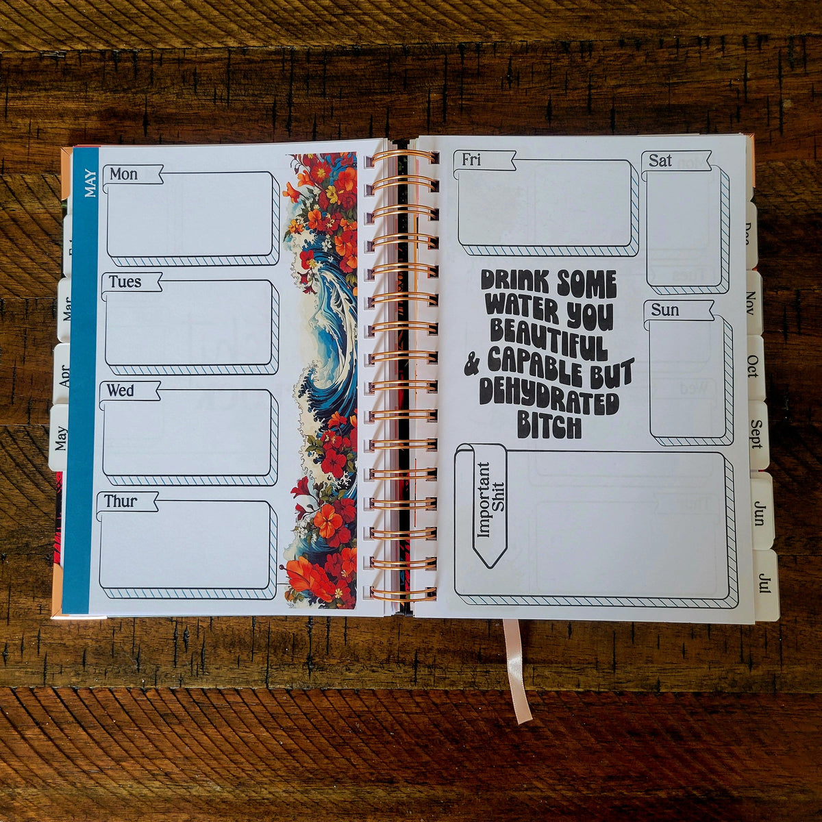 Organized Fucking Chaos Undated Sweary Planner | Day Planner