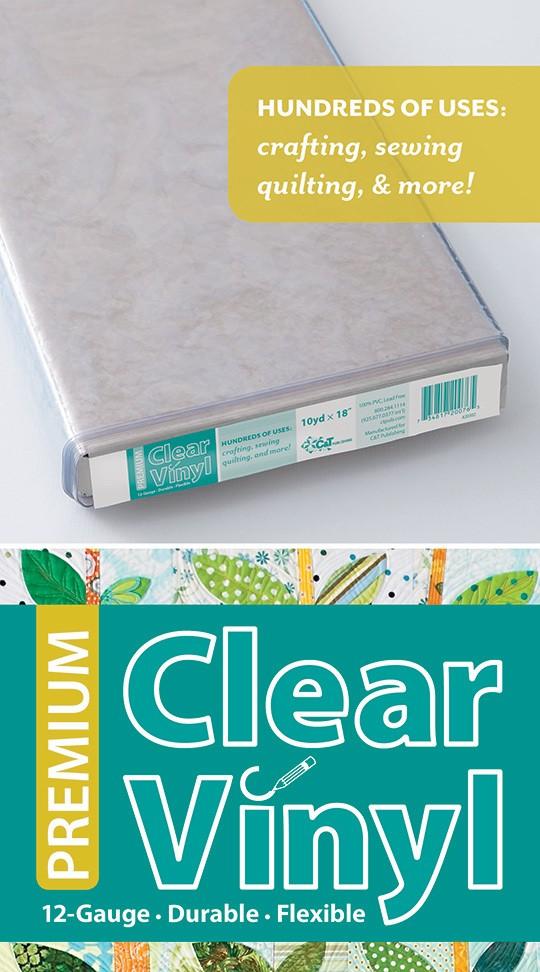 Rouleau de vinyle transparent premium de calibre 12 - Durable - Flexible - Boulon