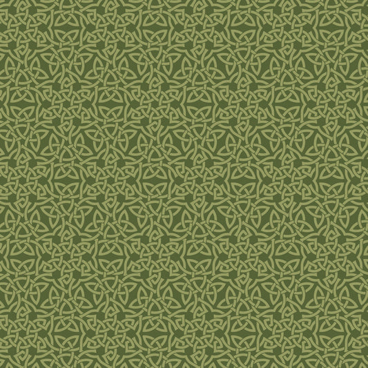 Celeste - Camelot Fabrics - Celtic Knots - Green