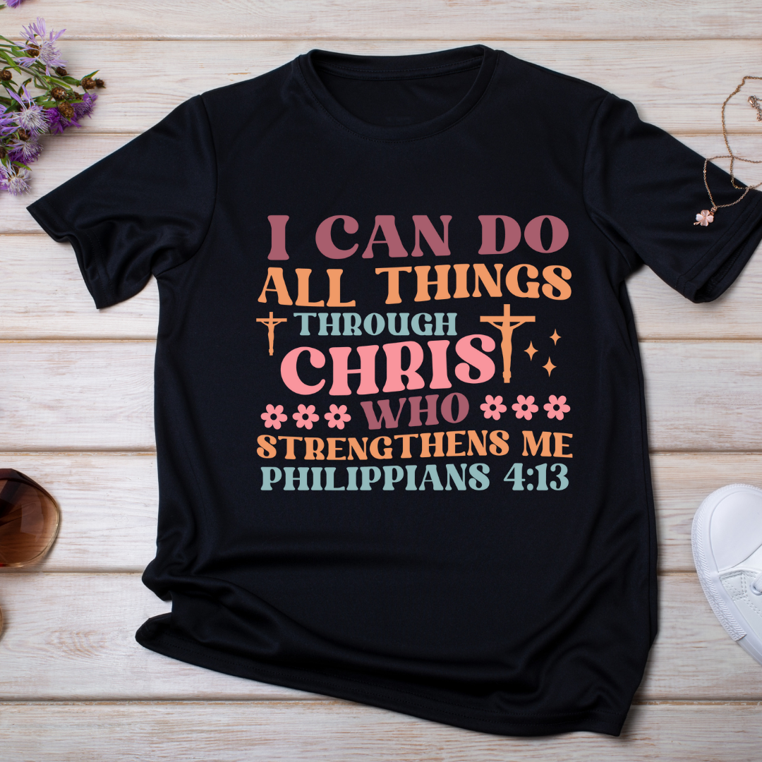 Je peux tout faire par le Christ UV DTF/TRANSFERT DTF