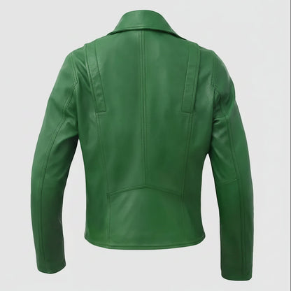Women’s Lightweight Leather Fashion Jacket | Soft Naked Cowhide Casual Moto Style