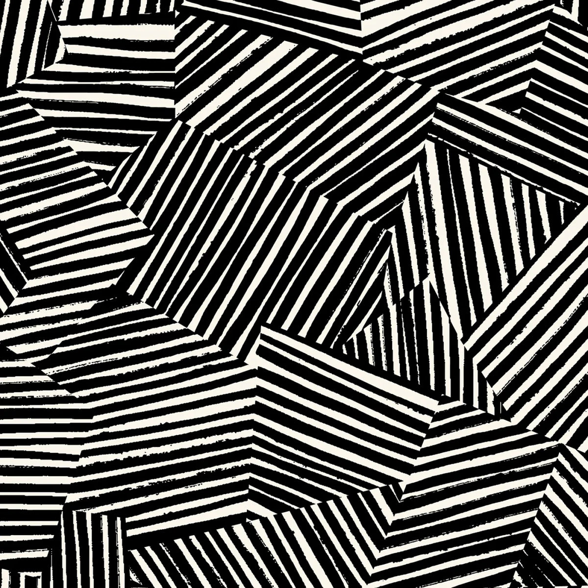 Cloud9 - Line Maze Organic Cotton - Canvas