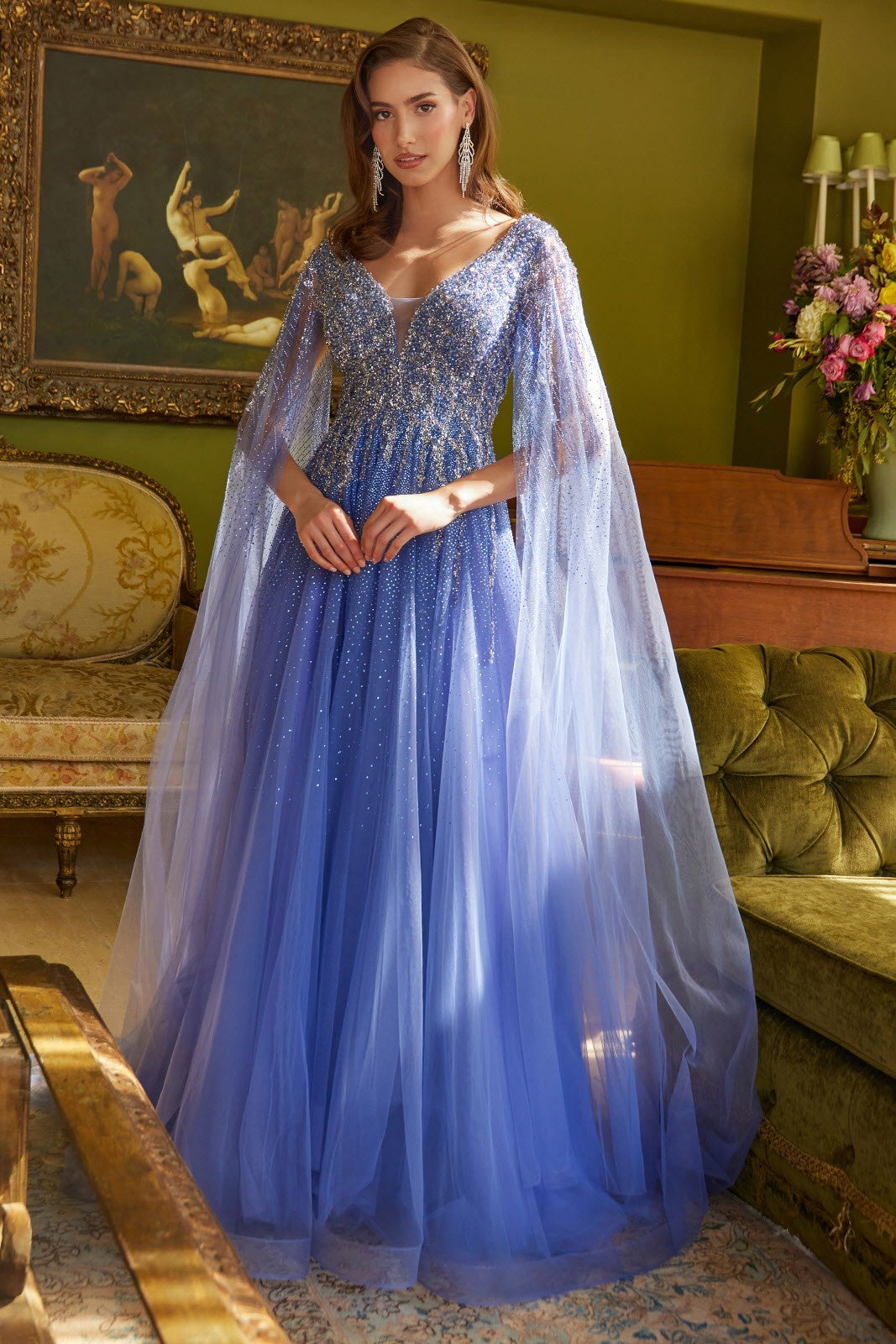 robe de princesse à manches longues