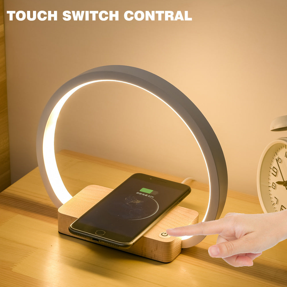 Lampe de table moderne multifonctionnelle avec recharge sans fil
