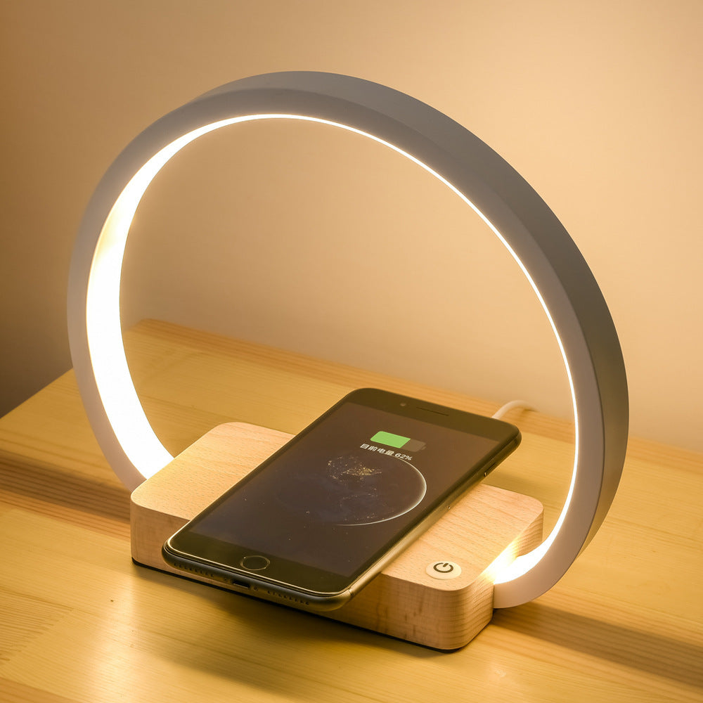 Lampe de table moderne multifonctionnelle avec recharge sans fil