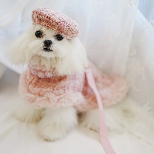 Missy Baby Tweed Dog Set | Classic Coordinated Dog Outfit