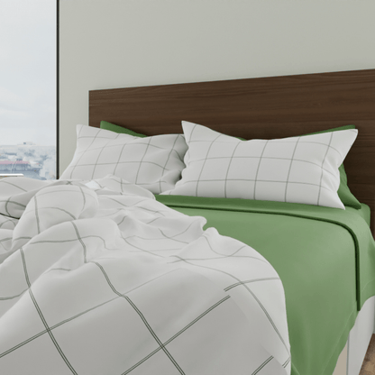 Housse de couette en percale de coton bio Essential