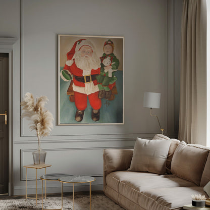 Décoration murale Demandez au Père Noël