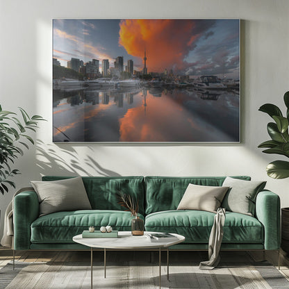 Décoration murale « Burn » de Toronto – Impression sur toile