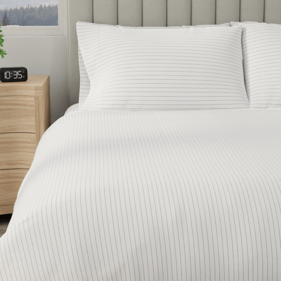 Housse de couette en percale de coton bio Essential