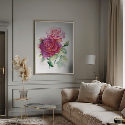 Art mural Rose juin