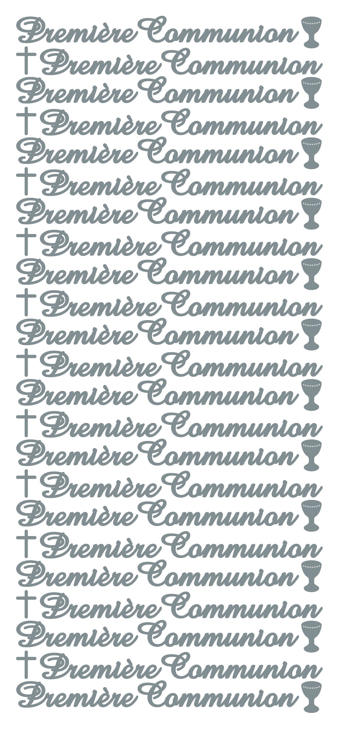 Autocollants à décoller - Première Communion