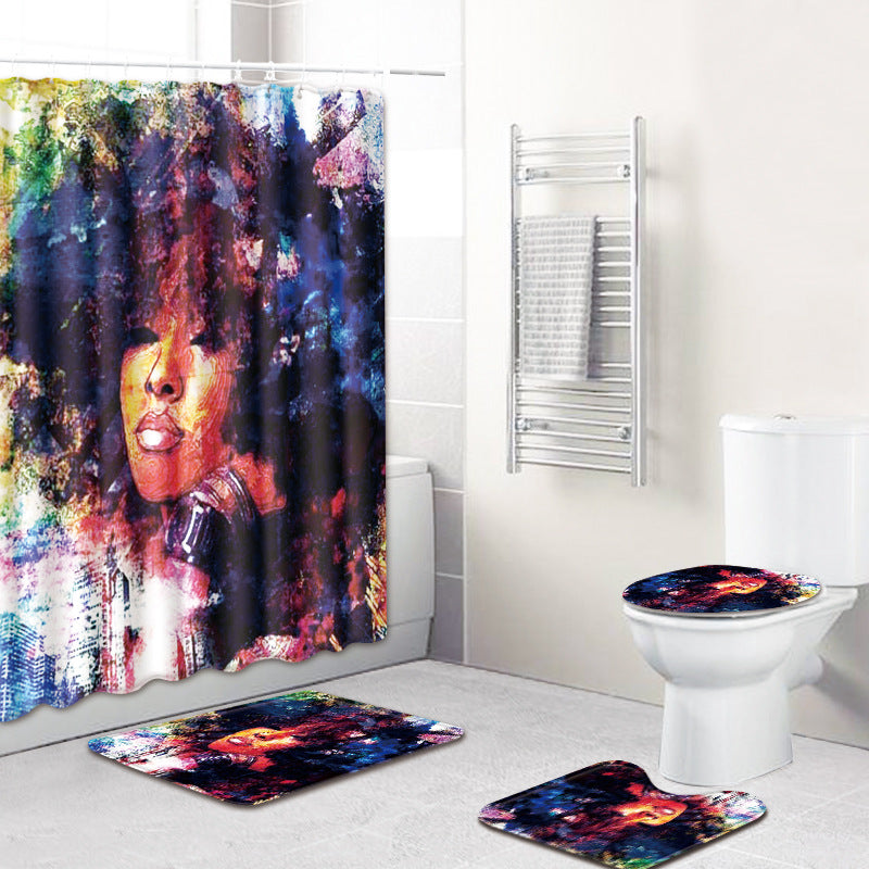 Bathroom Non-Slip Mat – Female Series 3-Piece Set