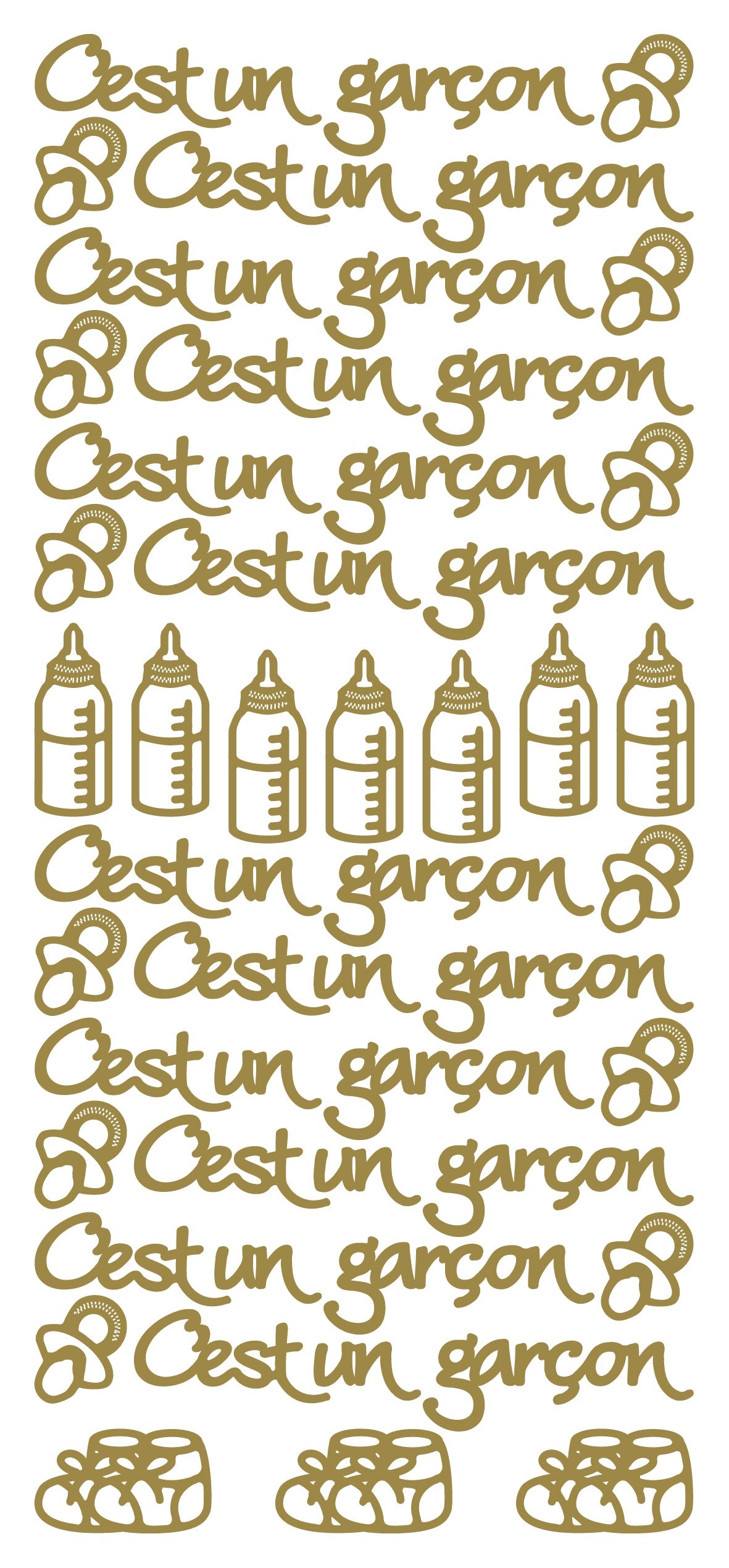 Peel Off Stickers - Cést un garçon