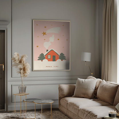 Wall art A magical time at Christmas Canvas Print