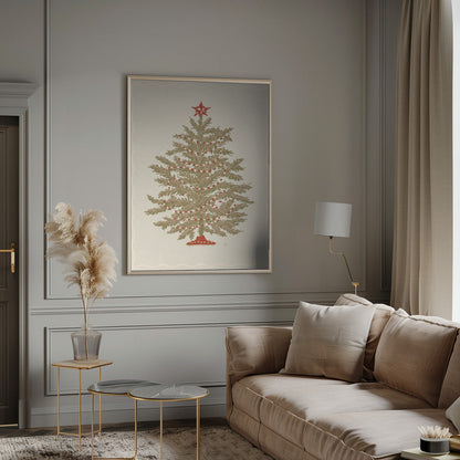 Décoration murale Sapin de Noël 02 Impression sur toile