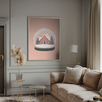 Décoration murale Ornement de Noël Illustration sur verre Impression sur toile