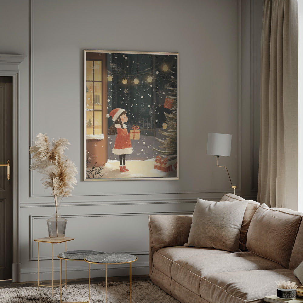 Décoration murale « Esprit de Noël » sur toile