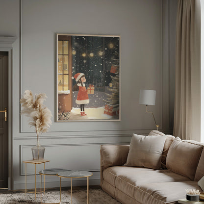 Décoration murale « Esprit de Noël » sur toile
