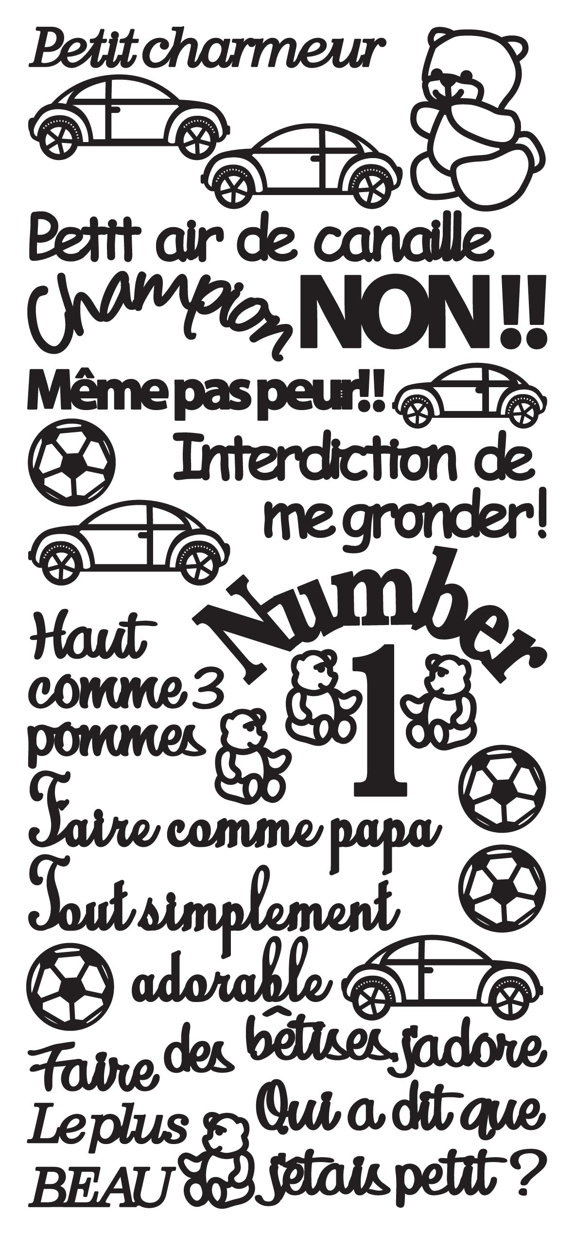 Peel Off Stickers - Petit Charmeur